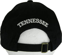 Tennessee Buckle Back Adjustable Cotton Baseball Cap (Black/White Script)