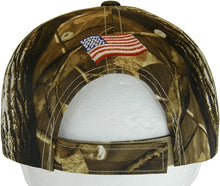 American Flag and Eagle Baseball Cap with Embroidered Bill (Camo/Gray)