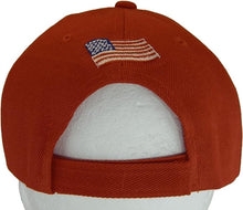 American Flag and Eagle Baseball Cap with Embroidered Bill (Red/Black)