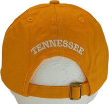 Tennessee Buckle Back Adjustable Cotton Baseball Cap (Orange/White Script)