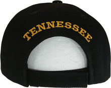 Tennessee Block and Script Lettering Baseball Cap with Embroidered Bill (Black/Orange)