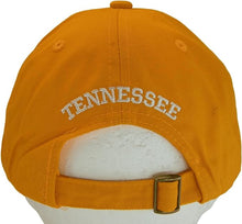 Tennessee Buckle Back Adjustable Cotton Baseball Cap (Orange/Orange Script)