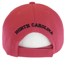 North Carolina Men's Banner on Bill Adjustable Baseball Cap (Hot Pink/Black)