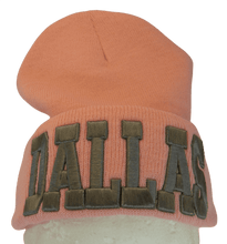 Dallas Adult Size Winter Knit Cuffed Beanie Hat (Pink/Gray)