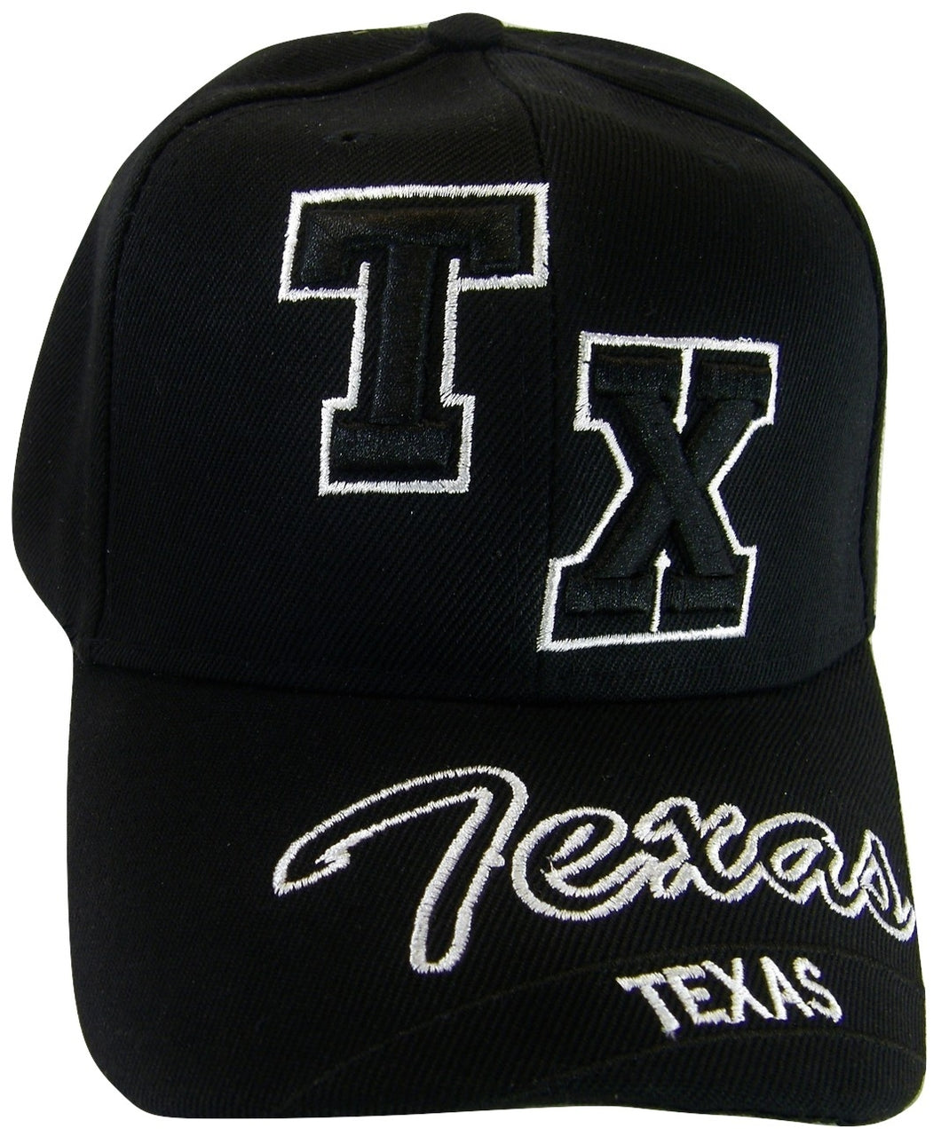 Texas 2X TX Adjustable Baseball Cap (Black)