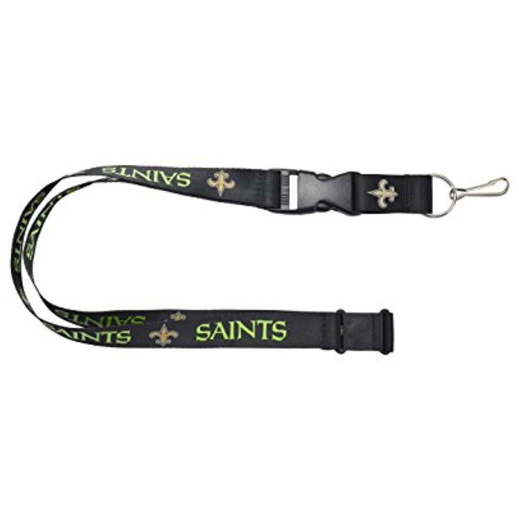 NFL New Orleans Saints Team Lanyard, Black : Sports Related Merchandise :  Sports & Outdoors 