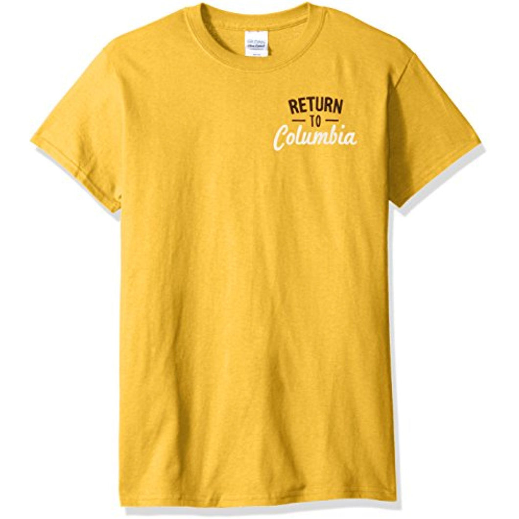 NCAA Missouri Tigers Lost Found Short Sleeve Top, Gold