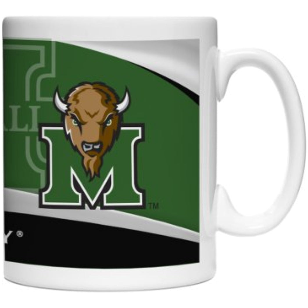 NCAA Marshall Thundering Herd Wave Mug 15-ounce, 2-Pack