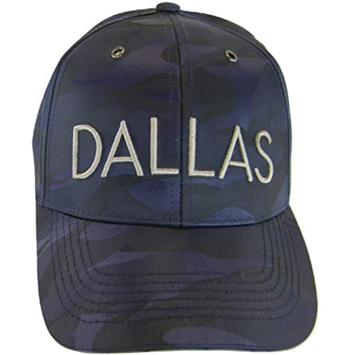 Dallas Men's Military Camouflage Adjustable Baseball Cap (Blue)