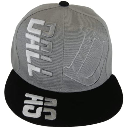 Dallas Raised Text Adjustable Snapback Baseball Cap (Gray/Black)