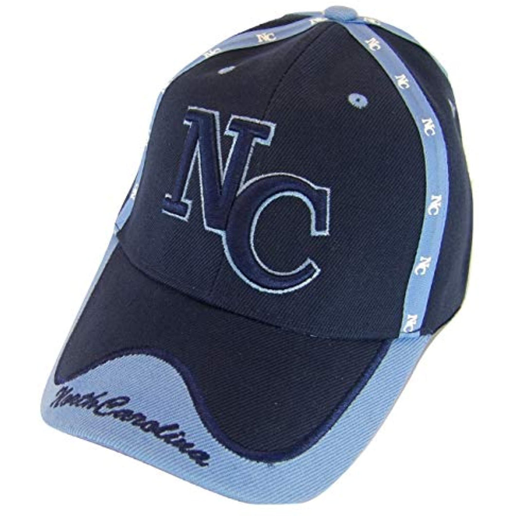 North Carolina Men's Adjustable Baseball Cap (Navy/Teal)