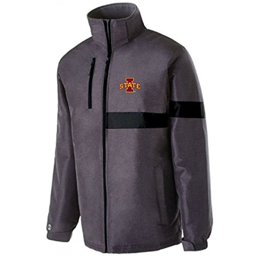 NCAA Iowa State Cyclones Men's Raider Jacket, Medium, Carbon Print/Black