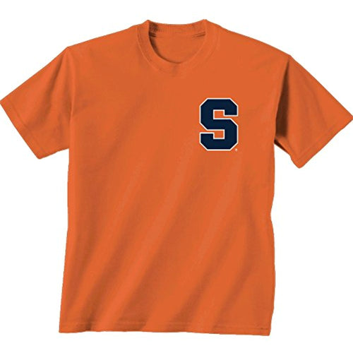 NCAA Syracuse Orange Team Madras Short Sleeve, Cc Mango