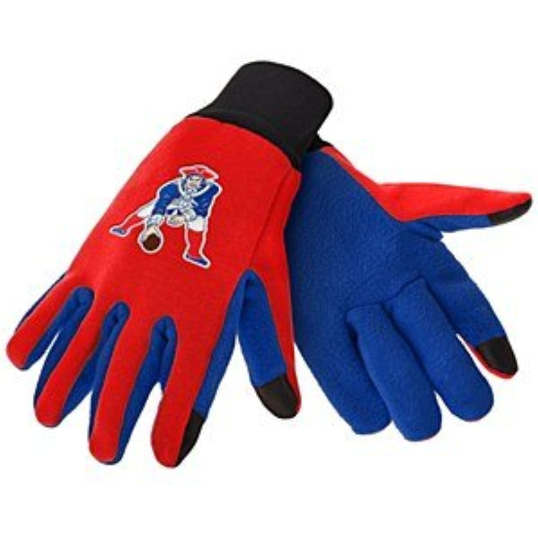 NFL New England Patriots Retro Color Texting Gloves