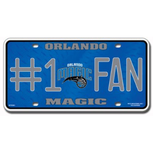 NBA Orlando Magic #1 Fan Metal License Plate Tag