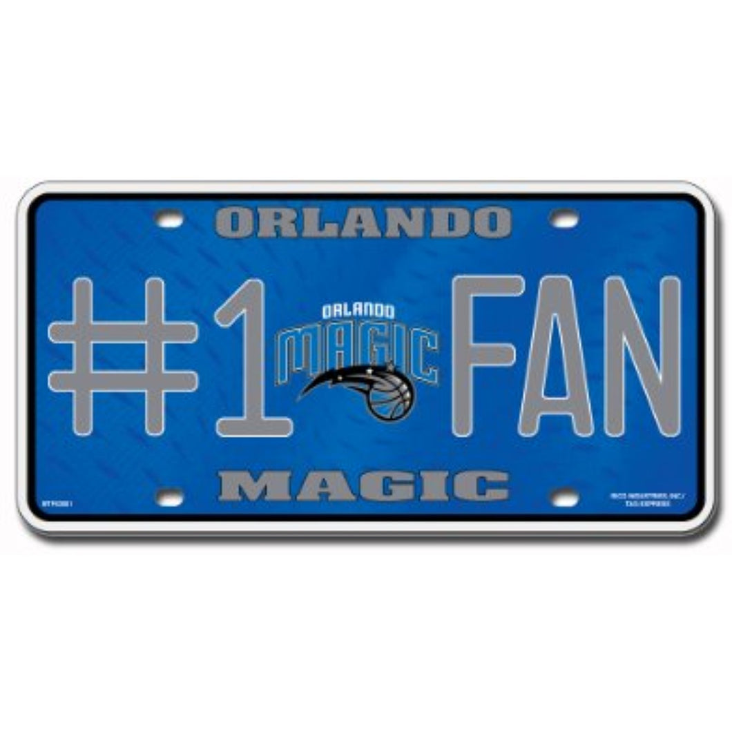 NBA Orlando Magic #1 Fan Metal License Plate Tag