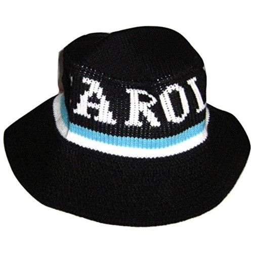 Carolina Knit Bucket Hat Cap Teal/Black