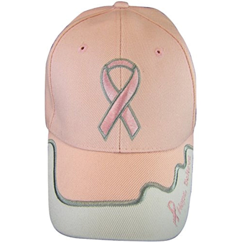 Breast Cancer Awareness BCA Pink Ribbon Baseball Cap (Pink-Hope)