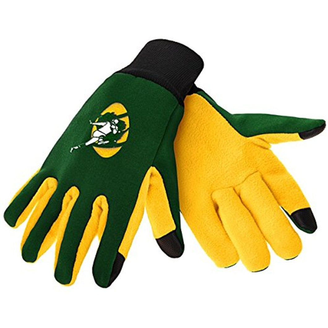 NFL Green Bay Packers Retro Color Texting Gloves