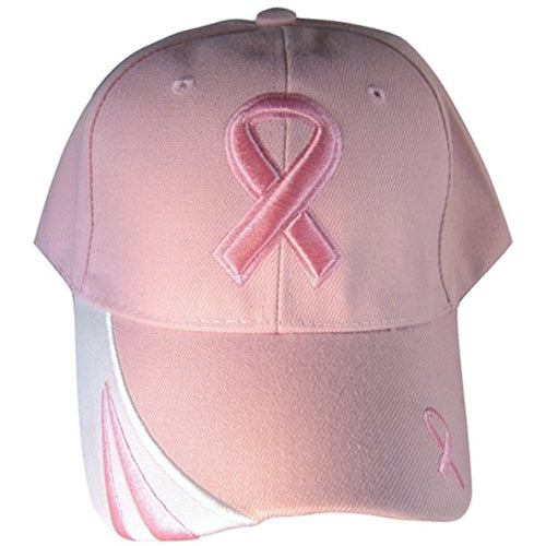 Breast Cancer Awareness BCA Pink Ribbon Baseball Cap (Pink)