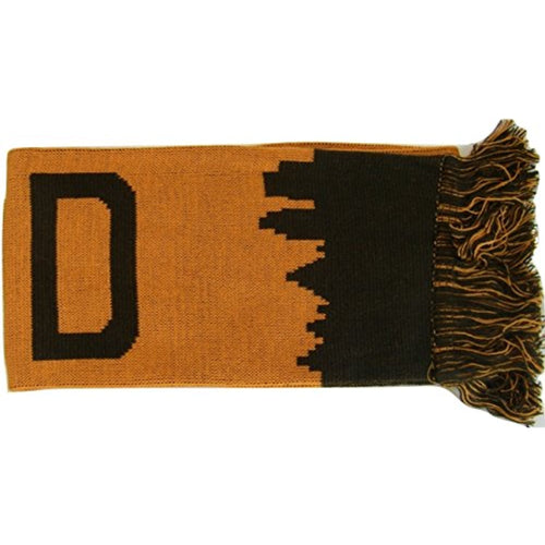 Cleveland Adult Size Soft Fabric Winter Knit Scarves (Orange/Brown Skyline)