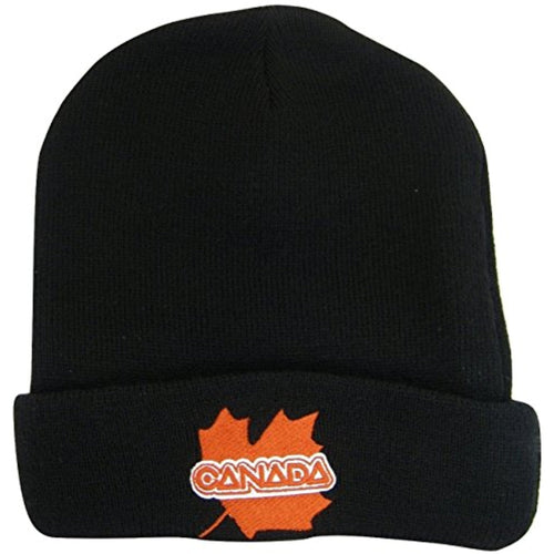 Canada Knit Winter toboggan Hat Cap With Red Leaf Logo