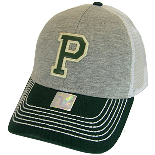 Philadelphia Curved Brim 2-Tone Adjustable Baseball Cap (Gray/Green Cotton)