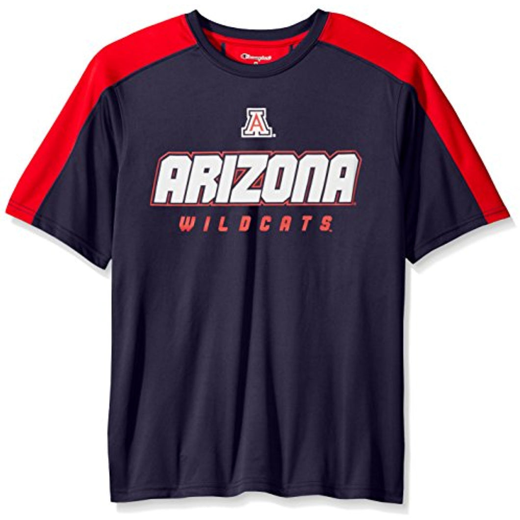 NCAA Arizona Wildcats Men's Impact Color Blocked T-Shirt, Navy