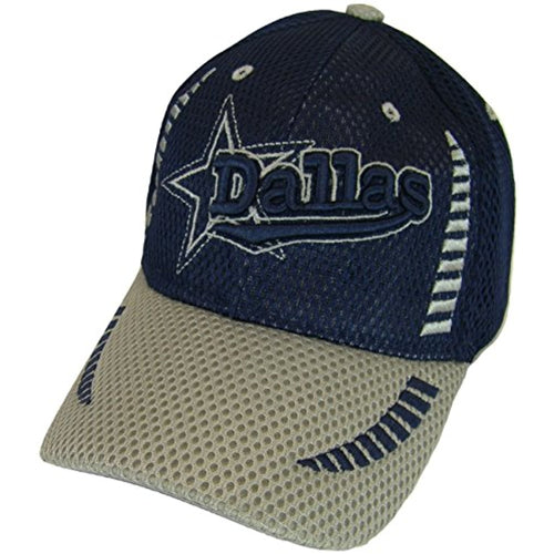 Dallas Texas Men's Summer Mesh Adjustable Baseball Cap (Navy/Gray)