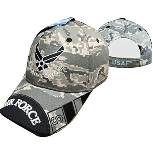 United States Air Force Officially Licensed Men's Adjustable Baseball Caps (Camo)