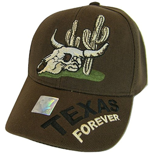 Texas Forever Men's Adjustable Baseball Cap (Brown)
