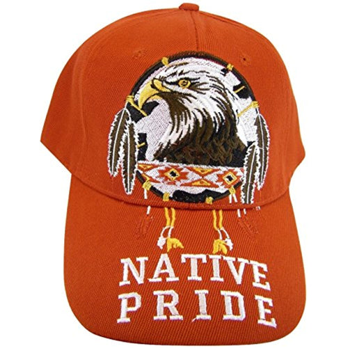 Native Pride Eagle Men's Adjustable Baseball Cap (Red)