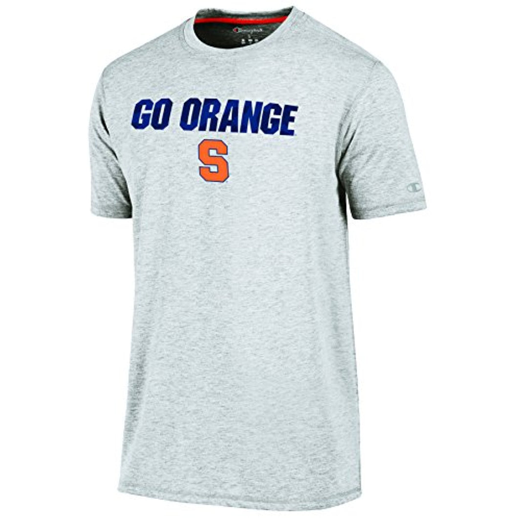 NCAA Syracuse Orange Men's Poly+ T-Shirt, Gray Heather