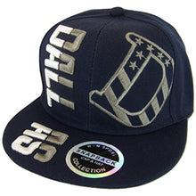 Dallas Raised Text Adjustable Snapback Baseball Cap (Navy)