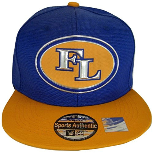 Florida FL Oval Style Cotton Adjustable Snapback Baseball Cap (Orange/Royal)