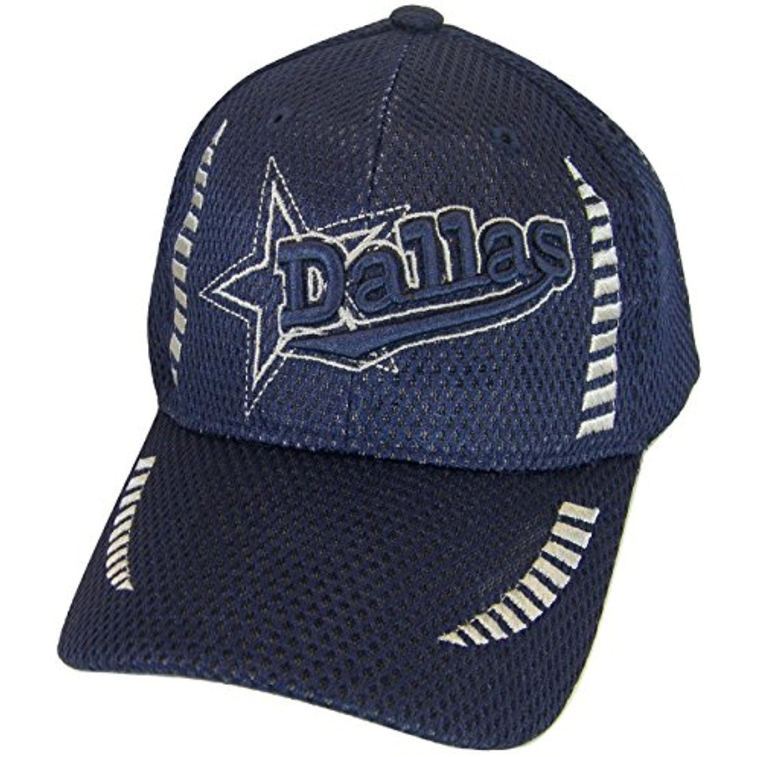 Dallas Texas Men's Summer Mesh Adjustable Baseball Cap (Navy)