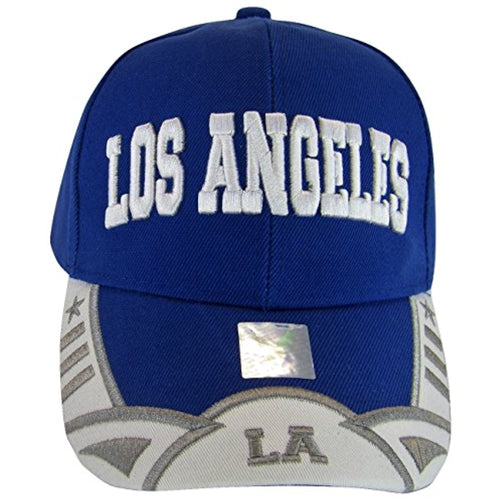 Los Angeles Men's Stars & Stripes Adjustable Baseball Cap (Royal/White)