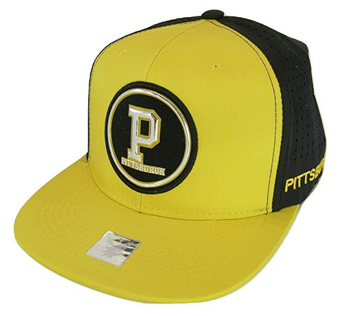 Pittsburgh Men's Patch Style Breathable Snapback Baseball Cap (Gold/Black)