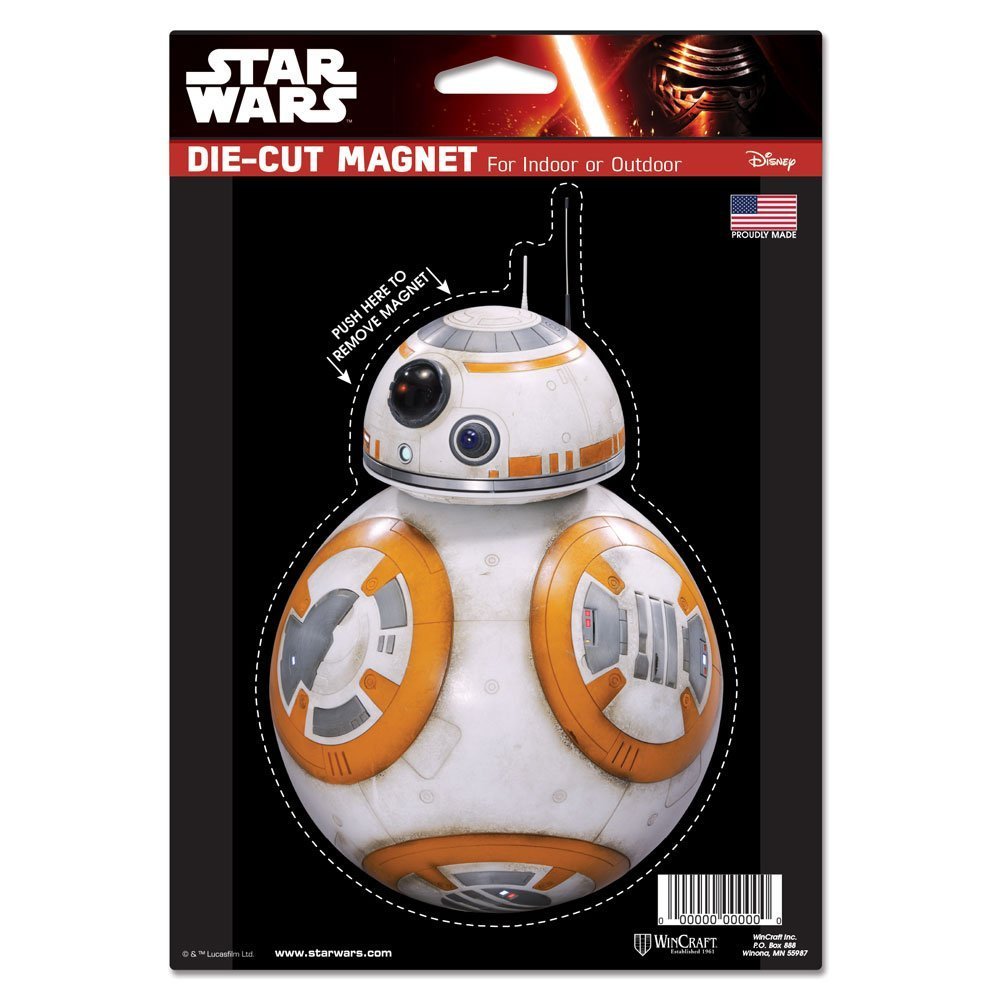 Star Wars BB-8 6x9 Inch Die-Cut Magnet Wincraft