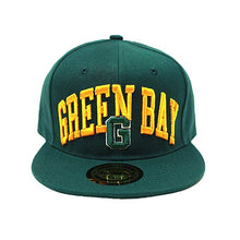 Green Bay Men's City Name Adjustable Snapback Baseball Cap (Green/Gold)