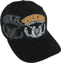 Don't Mess with Texas Men's Solid Bill Adjustable Baseball Cap (Black)