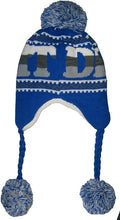 Detroit City Name Winter Hat with Ear Flaps and Hanging Poms