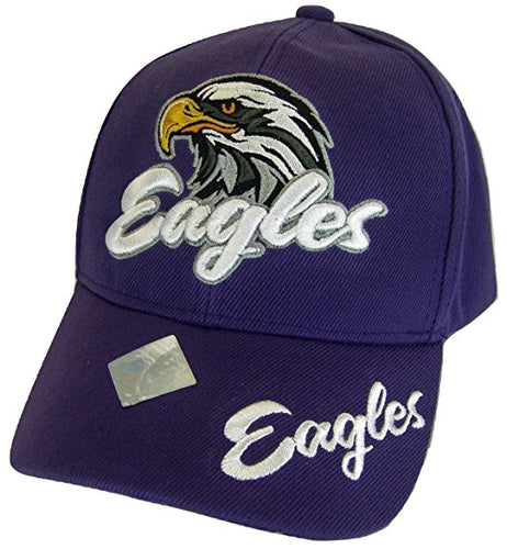 Men's Eagles Adjustable Baseball Cap (Purple)