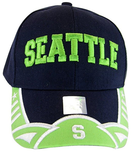 Seattle Men's Stars & Stripes Adjustable Baseball Cap