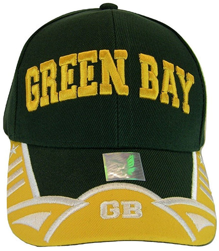 Green Bay GB Men's Stars & Stripes Adjustable Baseball Cap