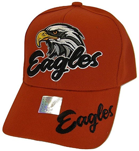 Men's Eagles Adjustable Baseball Cap (Red)