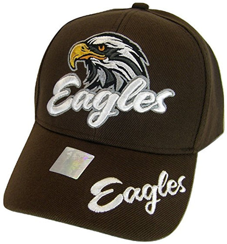 Men's Eagles Adjustable Baseball Cap (Brown)