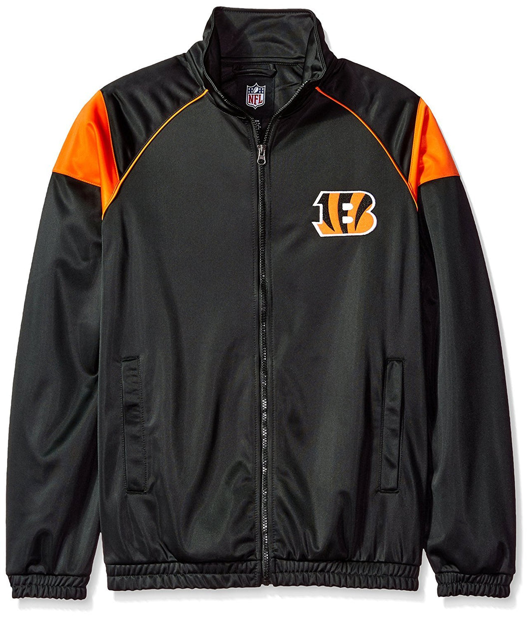 NFL Cincinnati Bengals G-III Sports Carl Banks Dash Track Jacket Black (Size:Large)