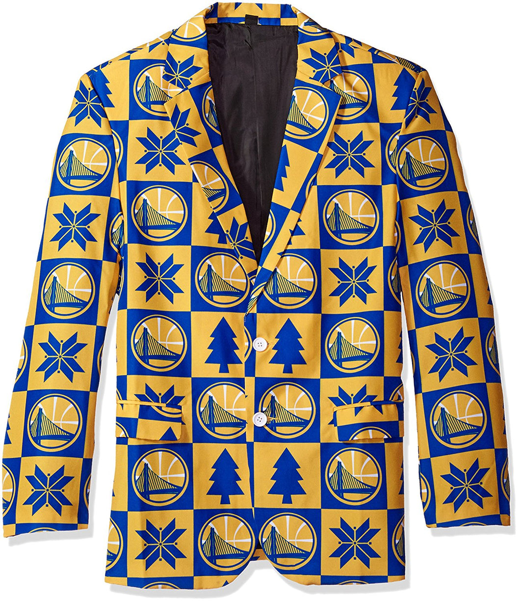 NBA Golden State Warriors Men's Patches Ugly Business Jacket