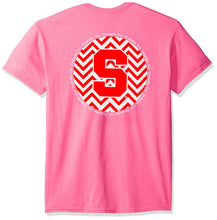 NCAA Syracuse Orange Chevron Short Sleeve T-Shirt, Safety Pink